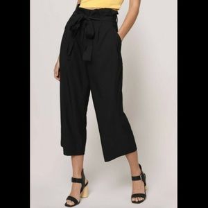 H&M High Waisted Paperbag Pants Palazzo